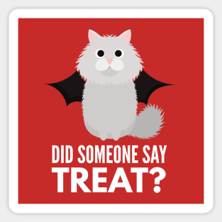 British Longhair Halloween Trick or Treat Sticker